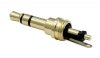 Jack plug 3,5mm stereo Gold alu silver